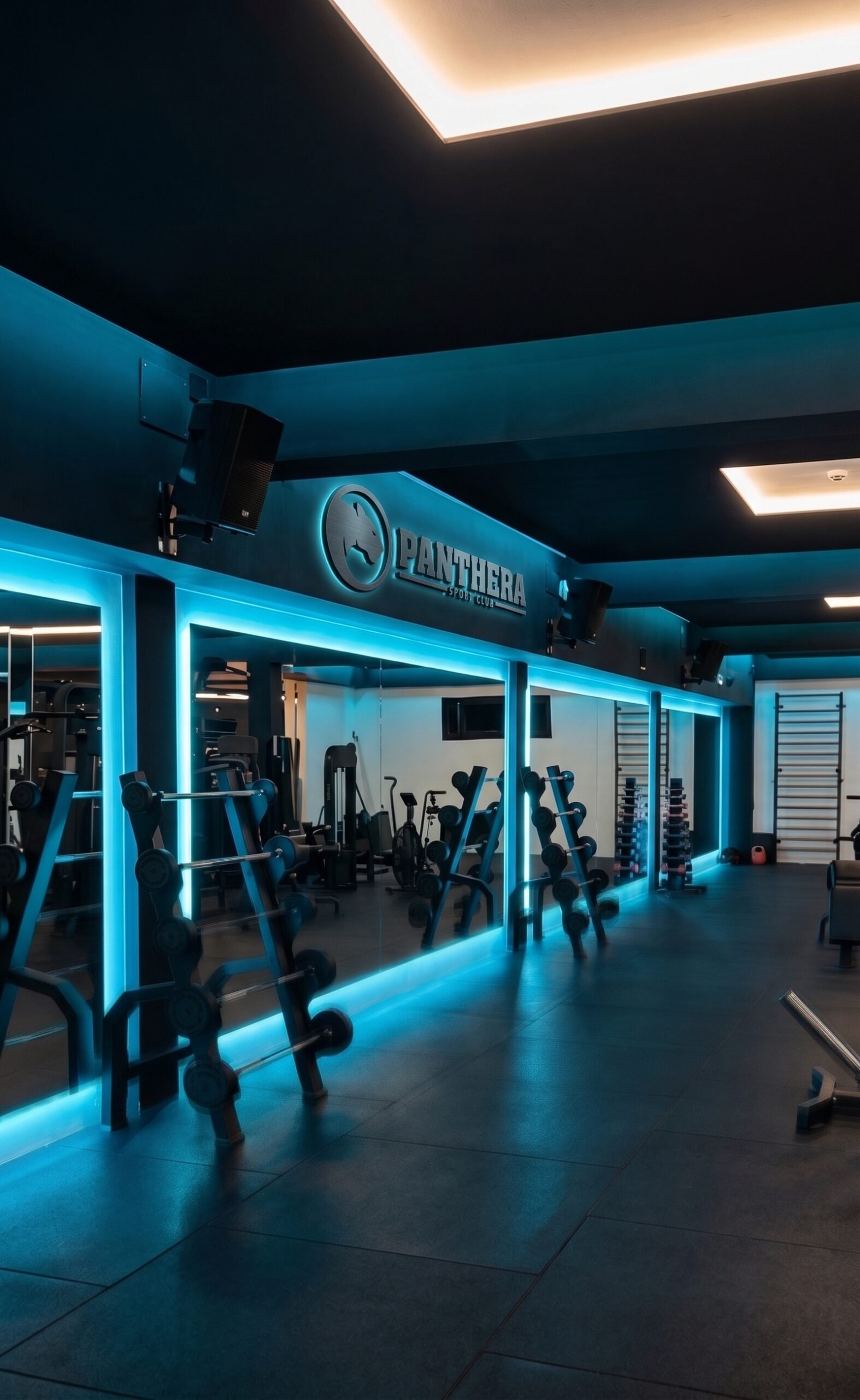 Instalaciones Panthera Sport Club con iluminación LED
